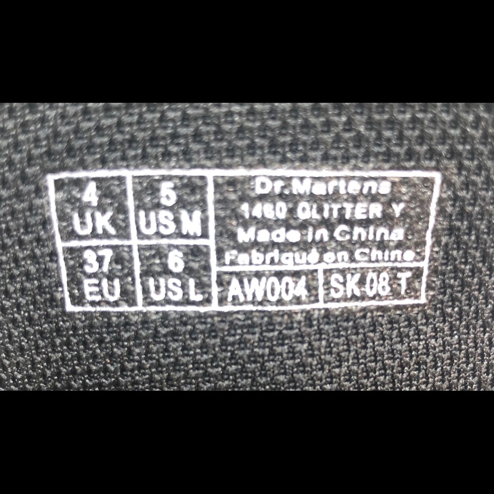 NEW Women’s Dr. Martens 1460 Glitter Side Zip Boot - Picture 8 of 8